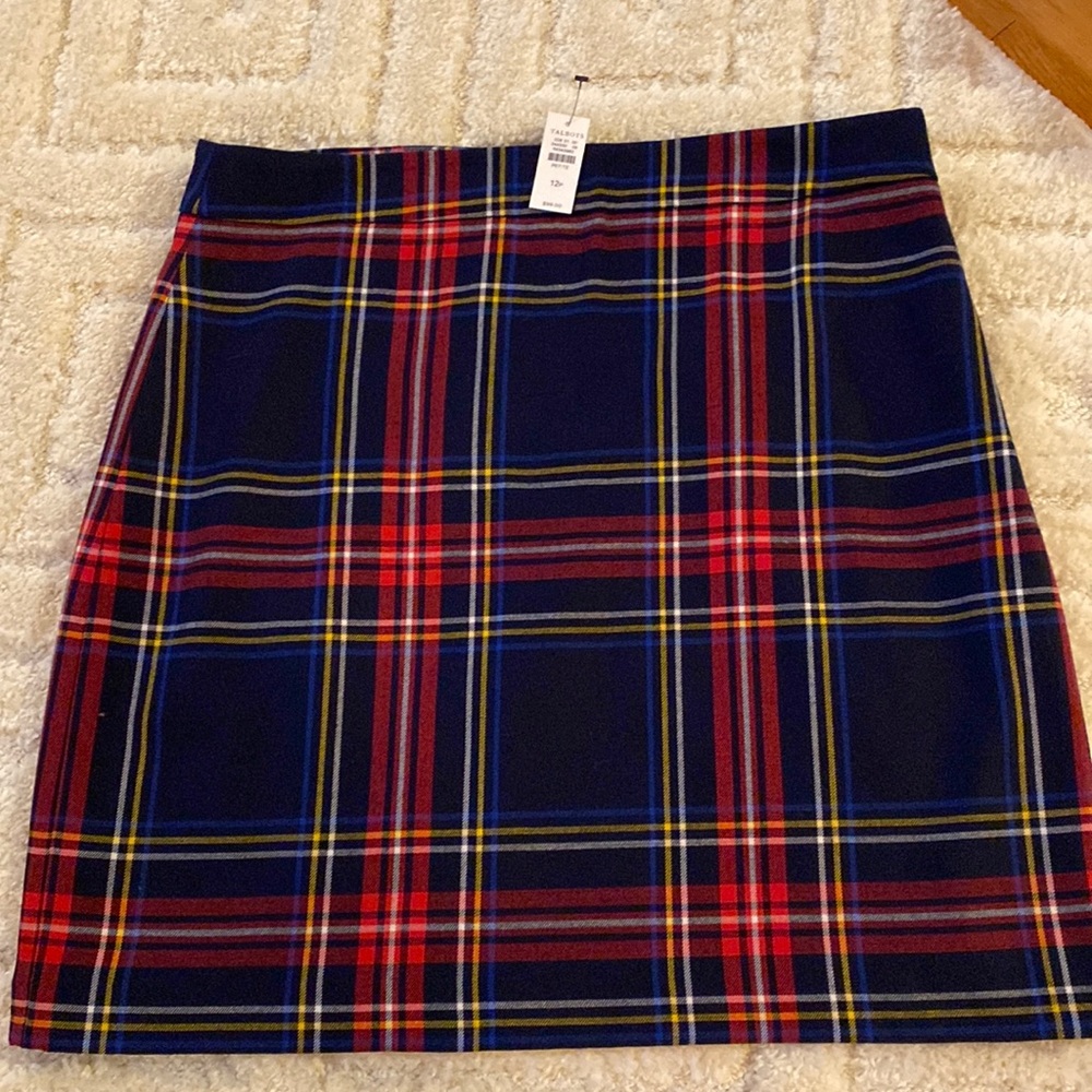 Talbots tartan plaid skirt, new with tags